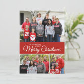 聖降誕祭おめでとう | 5x7 |赤 シーズンカード (スタンド正面)