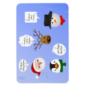 聖降誕祭おもしろいお目出とうございます マグネット (縦)