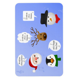 聖降誕祭おもしろいお目出とうございます マグネット