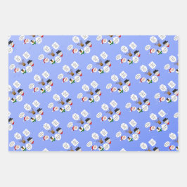 聖降誕祭おもしろいお目出とうございます ラッピングペーパーシート