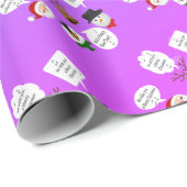 聖降誕祭おもしろいお目出とうございます ラッピングペーパー (ロールコーナー)