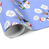 聖降誕祭おもしろいお目出とうございます ラッピングペーパー (ロールコーナー)