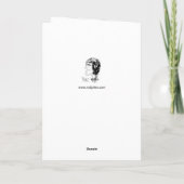 聖降誕祭おもしろいの聖火でパースピアをパイン カード (裏面)