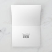 聖降誕祭お前とお前のクリスマスカードにメリークリスマス サンキューカード (内部)