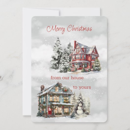 聖降誕祭お前の家へビクトリアン シーズンカード (正面)