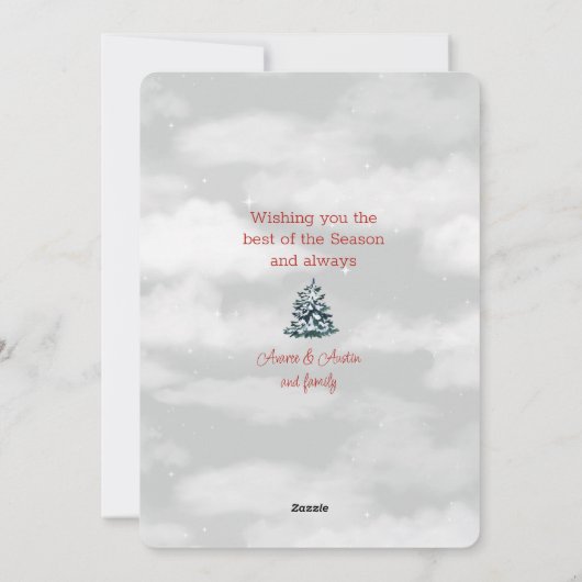 聖降誕祭お前の家へビクトリアン シーズンカード (裏面)