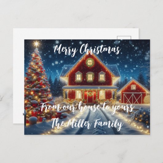 聖降誕祭お前の家へ ポストカード (正面/裏面)