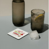 聖降誕祭お前の格言へ スクエアペーパーコースター