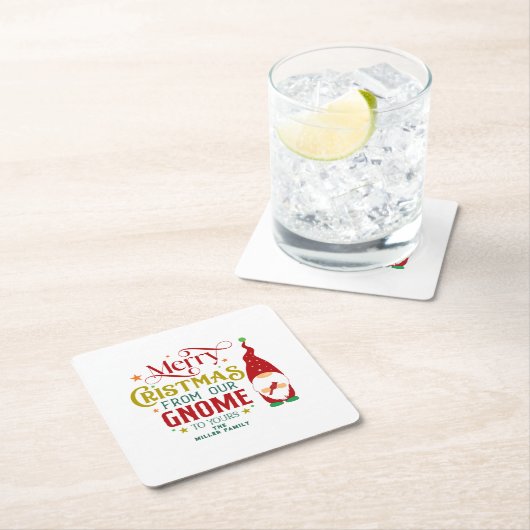 聖降誕祭お前の格言へ スクエアペーパーコースター (インサイチュ)