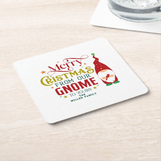 聖降誕祭お前の格言へ スクエアペーパーコースター (アングル)