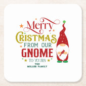 聖降誕祭お前の格言へ スクエアペーパーコースター (正面)