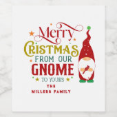 聖降誕祭お前の格言へ ワインラベル (シングルラベル)