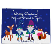 聖降誕祭お前の青い格言へ ラージペーパーバッグ (裏面)