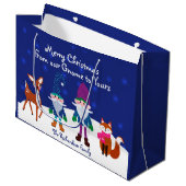 聖降誕祭お前の青い格言へ ラージペーパーバッグ (正面アングル)