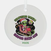 聖降誕祭お前汚い人間 ガラスオーナメント (裏面)