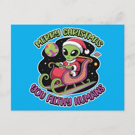 聖降誕祭お前汚い人間 シーズンポストカード (正面)
