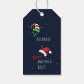 聖降誕祭お小妖精や小人を楽しませなさい ギフトタグ (裏面)