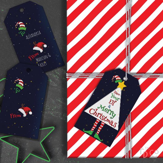 聖降誕祭お小妖精や小人を楽しませなさい ギフトタグ