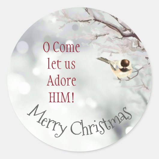 聖降誕祭お来祭騒ぎやろう ラウンドシール (正面)