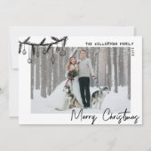 聖降誕祭お洒落の祝辞 シーズンカード (正面)