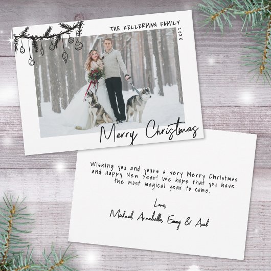 聖降誕祭お洒落の祝辞 シーズンカード