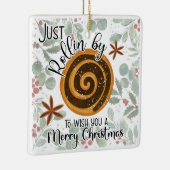 聖降誕祭お目出とうかと思って来たばかりだ セラミックオーナメント (右)