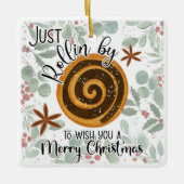 聖降誕祭お目出とうかと思って来たばかりだ セラミックオーナメント (正面)