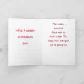 聖降誕祭お目出とうかと覗き込んで シーズンカード (内部)