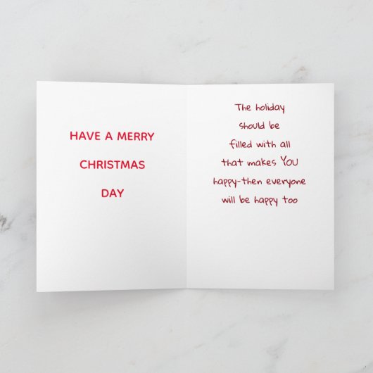 聖降誕祭お目出とうかと覗き込んで シーズンカード (内部)