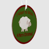 聖降誕祭お目出とうかなあ オーナメント (正面)