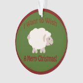 聖降誕祭お目出とうかなあ オーナメント (正面)