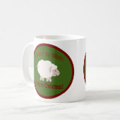 聖降誕祭お目出とうかなあ コーヒーマグカップ (正面左)