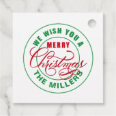 聖降誕祭お目出とうございますカスタム文字 フェイバータグ (裏面)