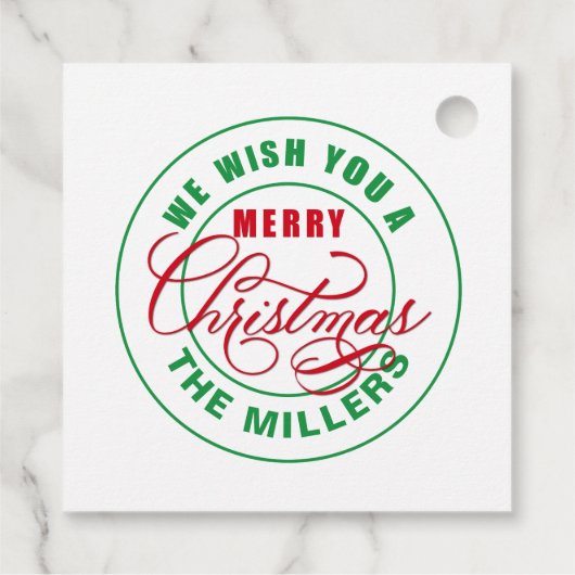 聖降誕祭お目出とうございますカスタム文字 フェイバータグ (裏面)