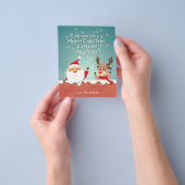 聖降誕祭お目出とうございますパーソナライズされた。 チラシ (手)