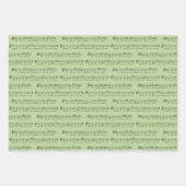 聖降誕祭お目出とうございますミュージカル ラッピングペーパーシート (正面3)