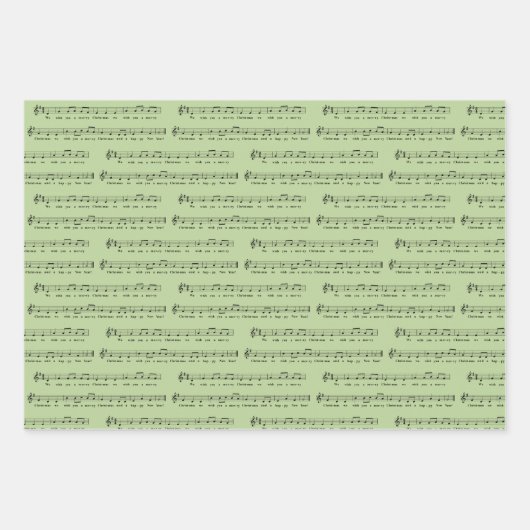 聖降誕祭お目出とうございますミュージカル ラッピングペーパーシート (正面3)