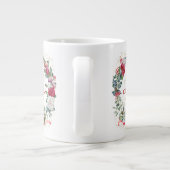 聖降誕祭お目出とうございますリース ジャンボコーヒーマグカップ (裏面)