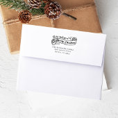 聖降誕祭お目出とうございますヴィンテージ ラバースタンプ