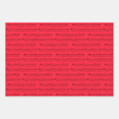 聖降誕祭お目出とうございます伝統的ミュージカル ラッピングペーパーシート (正面2)