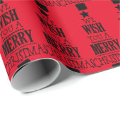 聖降誕祭お目出とうございます紙 ラッピングペーパー (ロールコーナー)