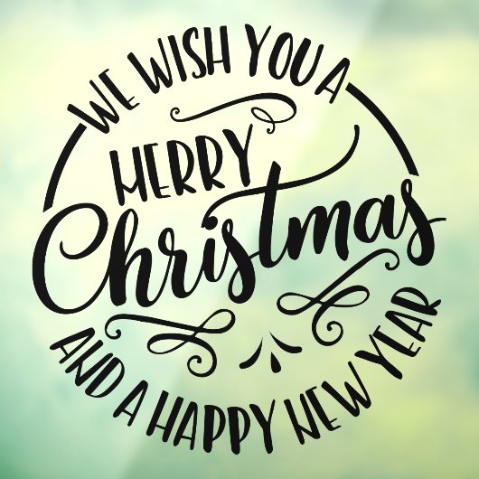 聖降誕祭お目出とうございます ウィンドウサイン (シート3)