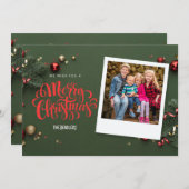 聖降誕祭お目出とうございます シーズンカード (正面/裏面)