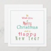 聖降誕祭お目出とうございます シーズンカード (正面/裏面)