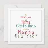 聖降誕祭お目出とうございます シーズンカード (正面)