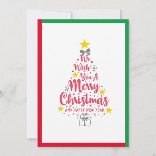 聖降誕祭お目出とうございます シーズンカード (正面)