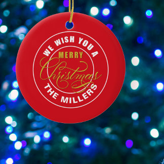 聖降誕祭お目出とうございます セラミックオーナメント