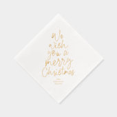 聖降誕祭お目出とうございます 箔ナプキン (右)