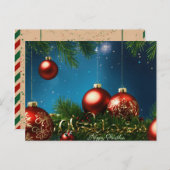 「聖降誕祭お目出とうごめでたい願い ポストカード (正面/裏面)