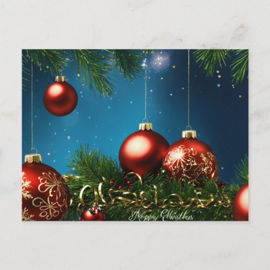 「聖降誕祭お目出とうごめでたい願い ポストカード (正面)